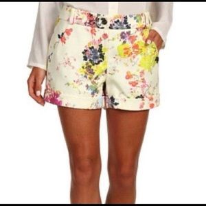 Ted Baker London Floral Print Shorts - Cream, Pink, Yellow, Blue